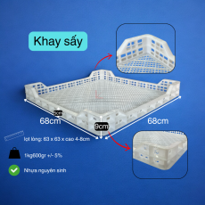 khay sấy 68x68x9cm, khay cấp đông